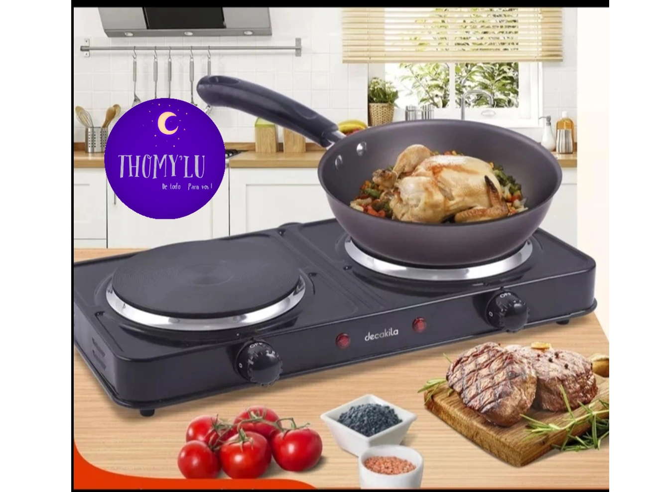 ANAFE ELÉCTRICO DOBLE HORNALLA