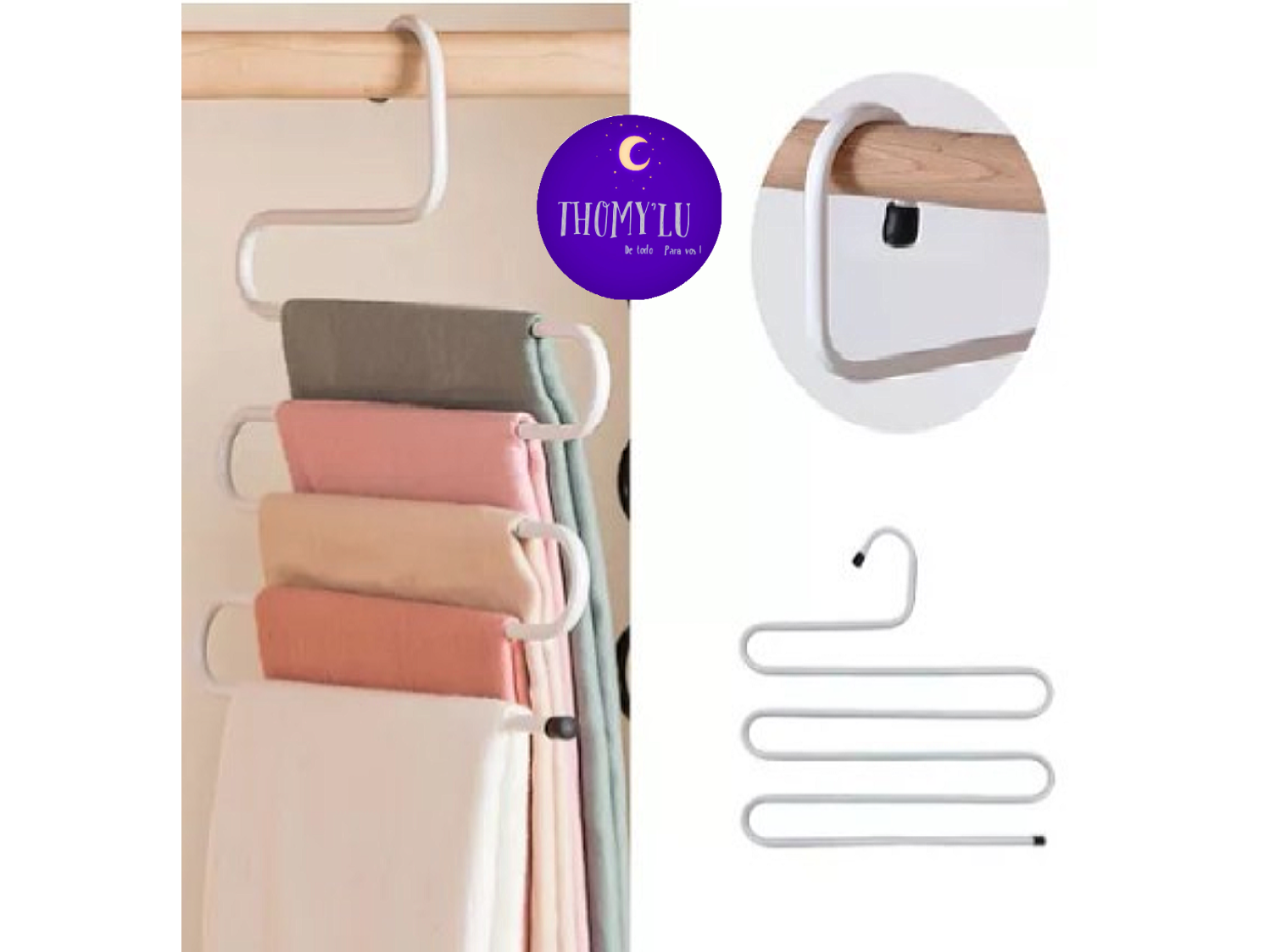 PERCHA PANTALONERA DE METAL