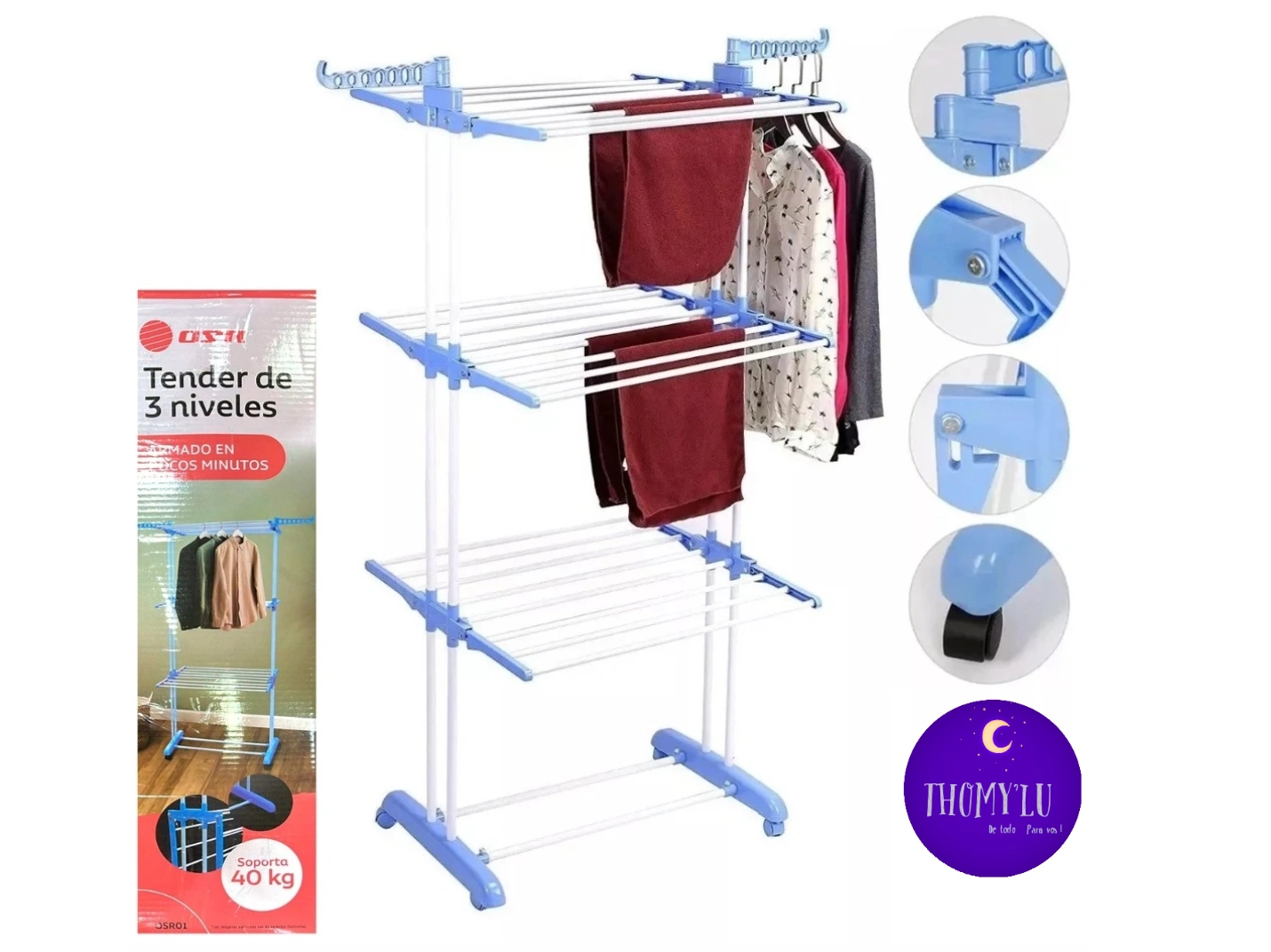 TENDER REFORZADO PLEGABLE VERTICAL