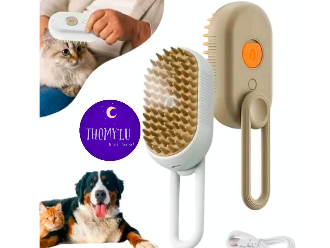 CEPILLO A VAPOR PRO PARA MASCOTAS