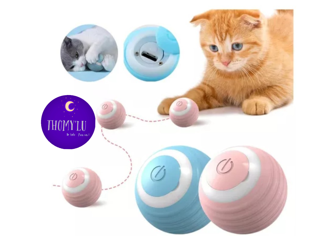 PELOTAS MÁGICAS PARA GATOS