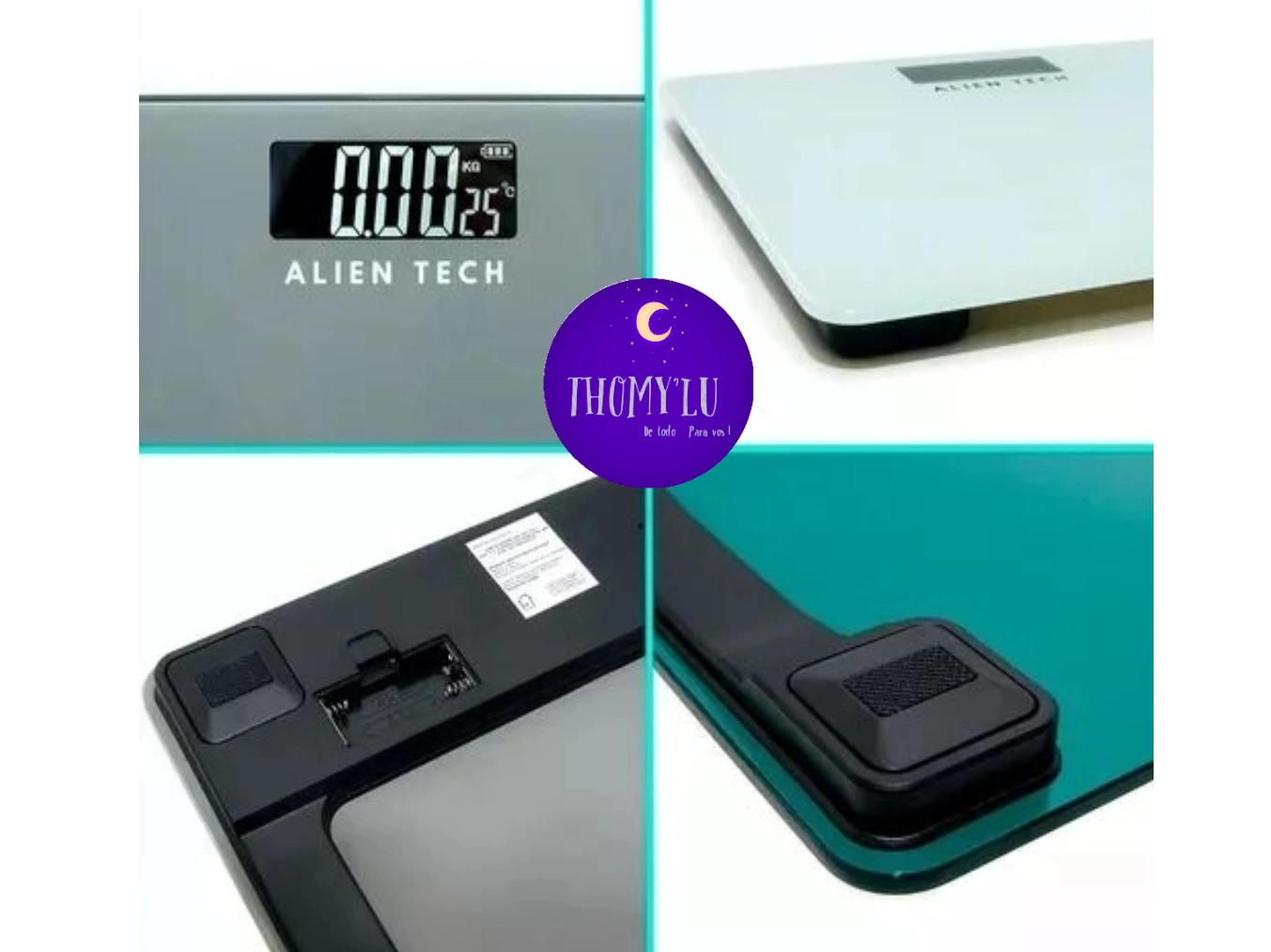 BALANZA DIGITAL PERSONAL VIDRIO RESISTENTE