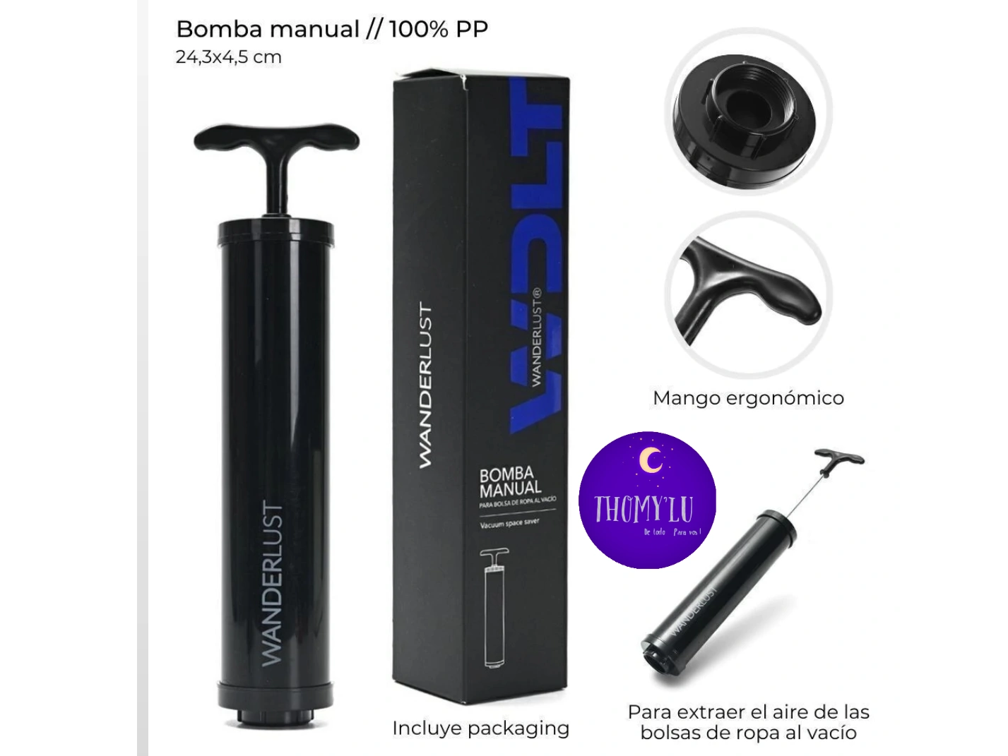 BOMBA MANUAL PARA BOLSAS WANDERLUST