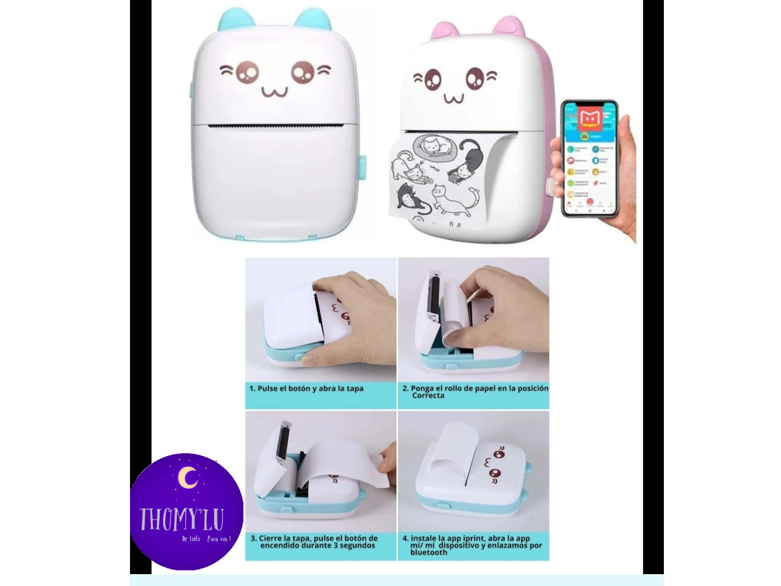 MINI IMPRESORA PORTATIL RECARGABLE