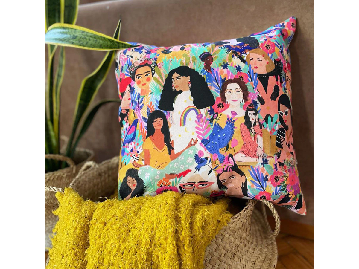 Funda de Almohadón Cuadrado MUJERES