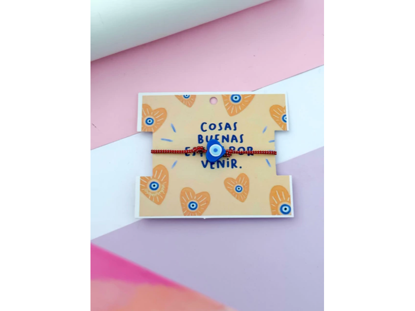 Pulsera cordón azul