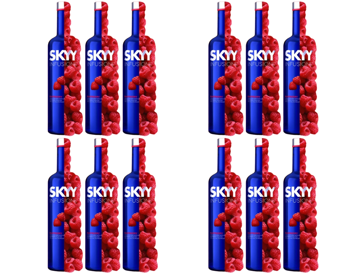 12 Skyy Frambuesa 700 ML CAJA CERRADA