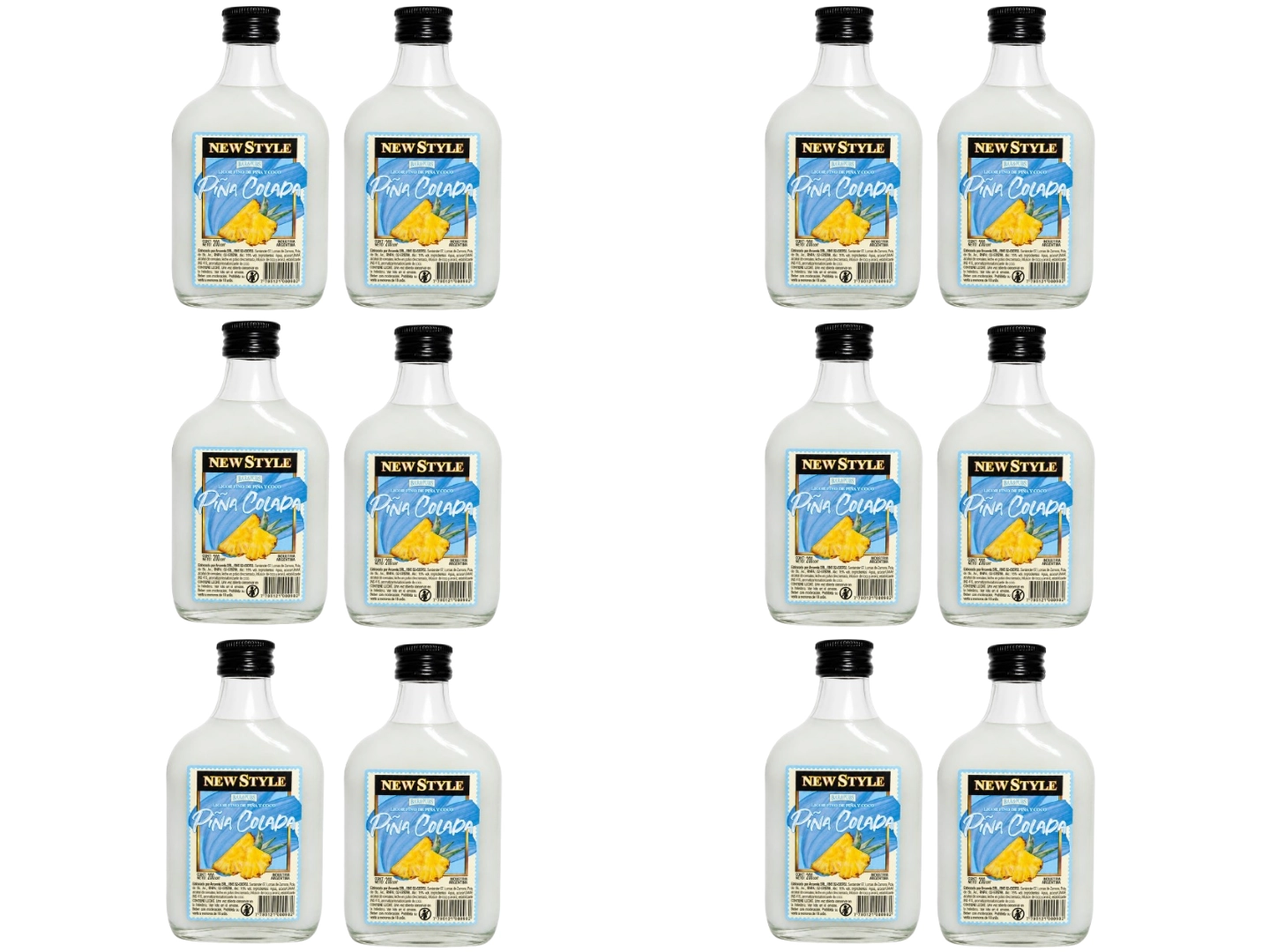 12 New Style Piña Colada 200 ML