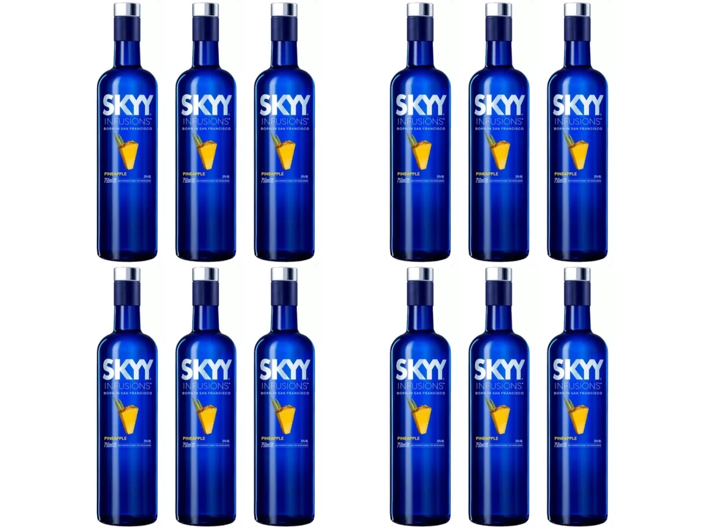 12 Skyy Piña 700 ML CAJA CERRADA
