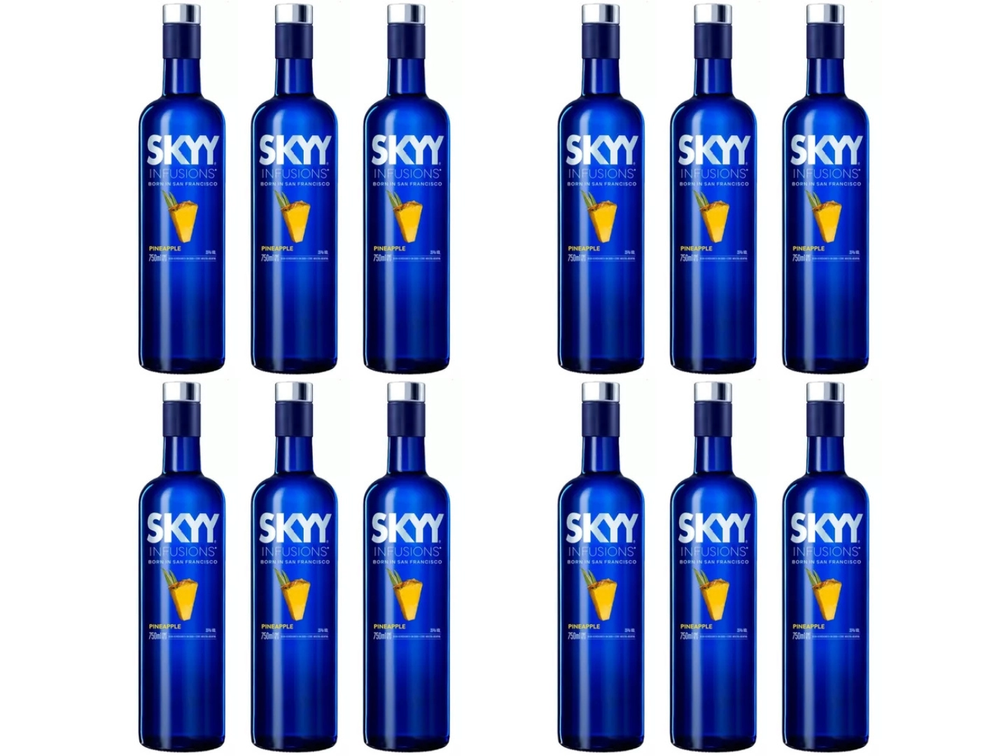 12 Skyy Piña 700 ML CAJA CERRADA