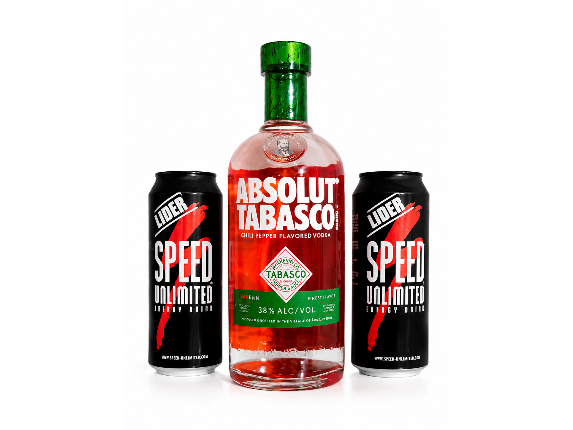 Combo absolut Tabasco + 2 speed
