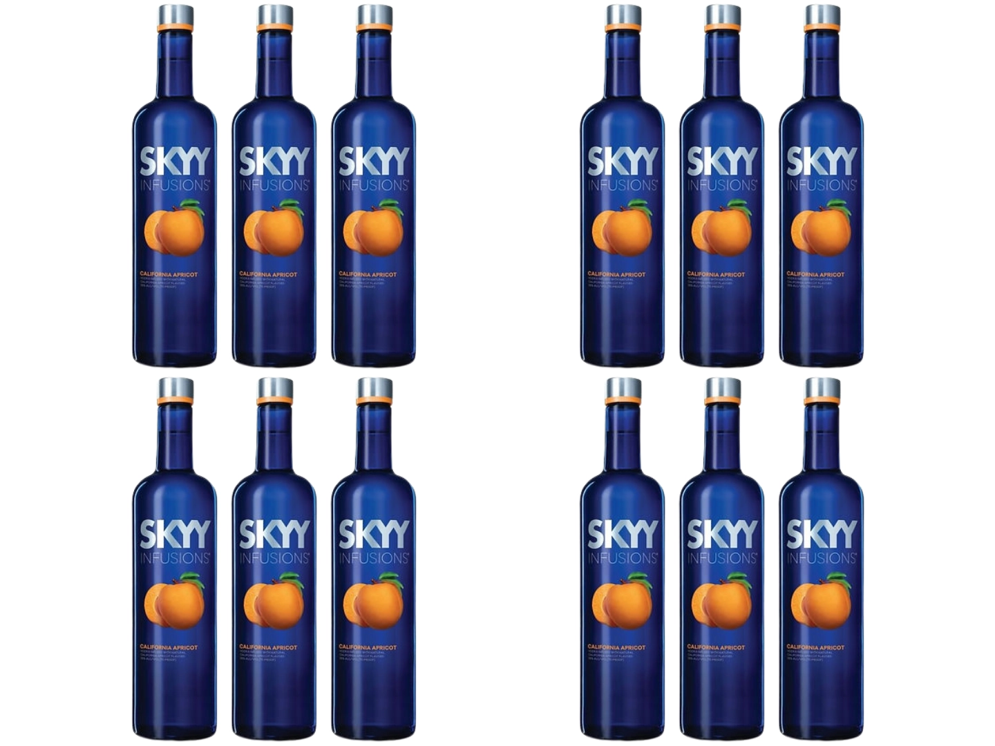 12 Skyy Damasco 700 ML. CAJA CERRADA