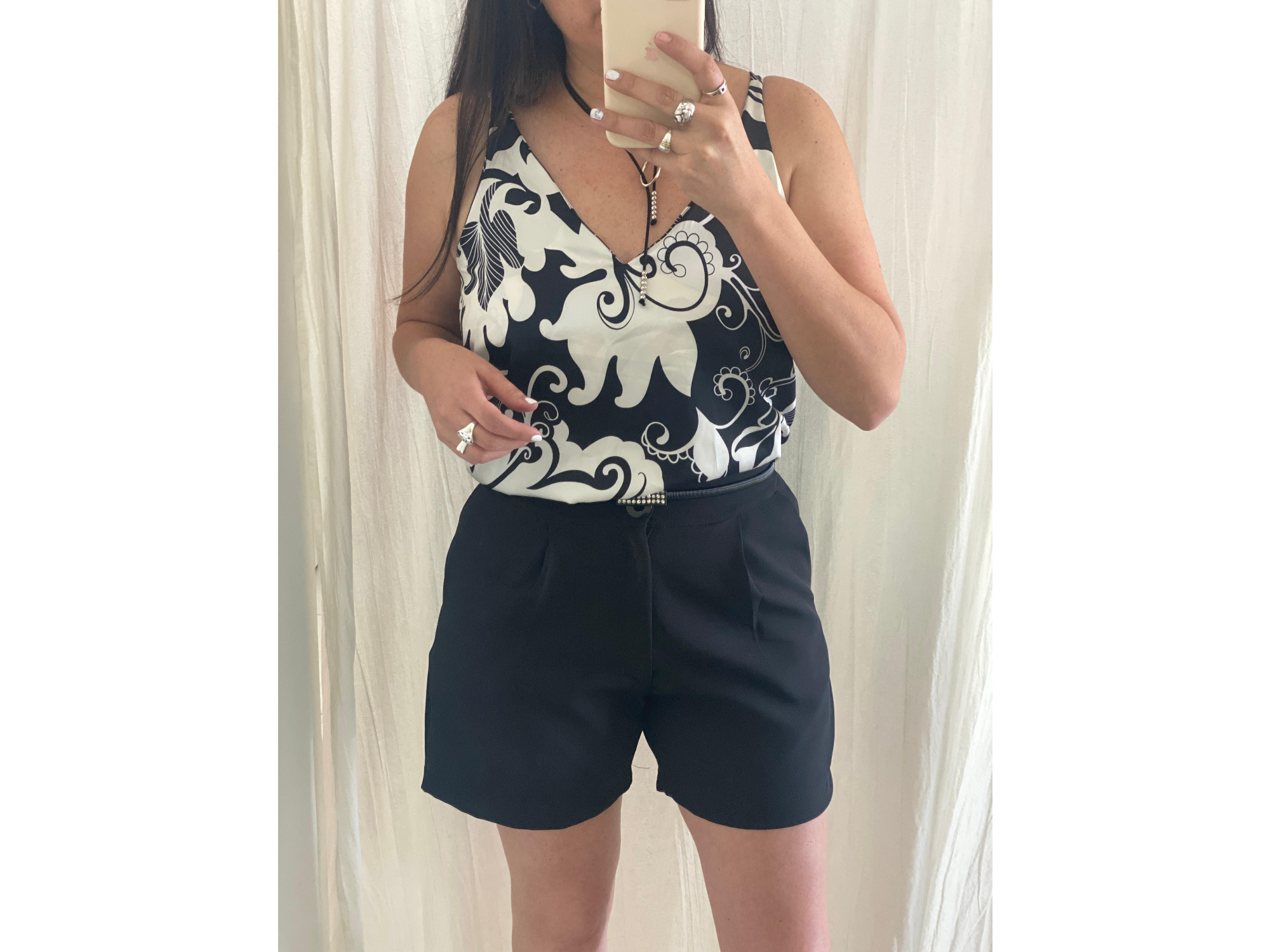 Blusa Dina estampada