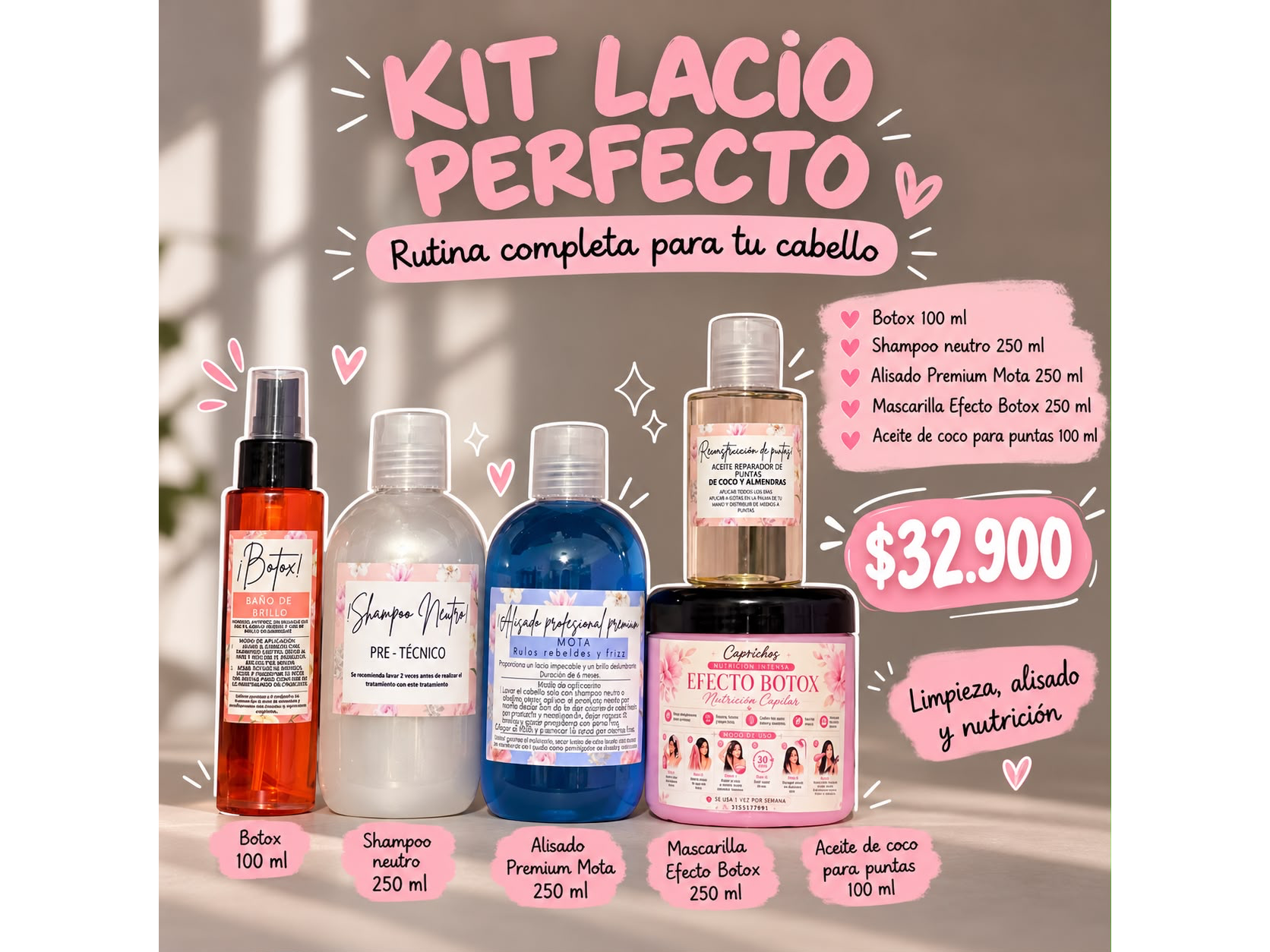 Kit lacio perfecto 21🤍