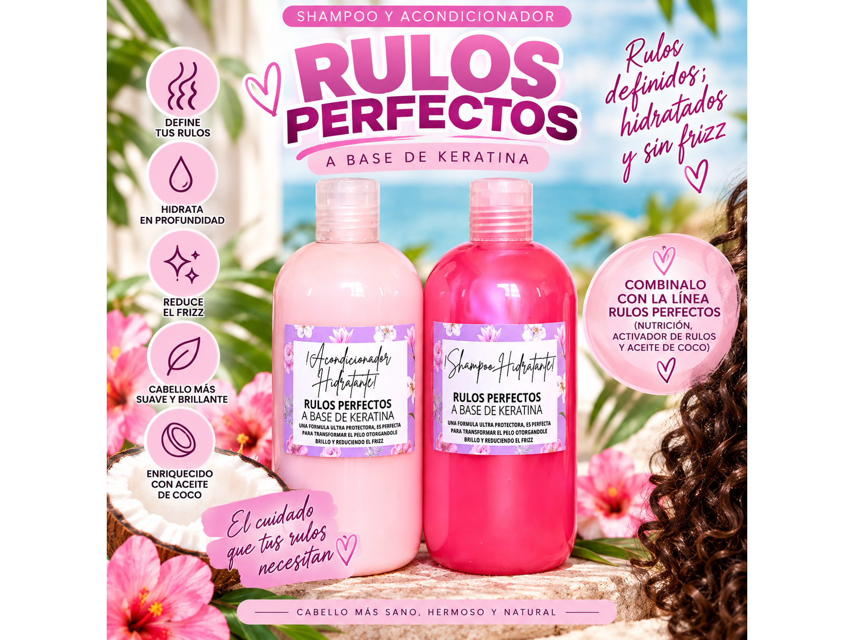 Shampoo + Acondicionador rulos perfectos