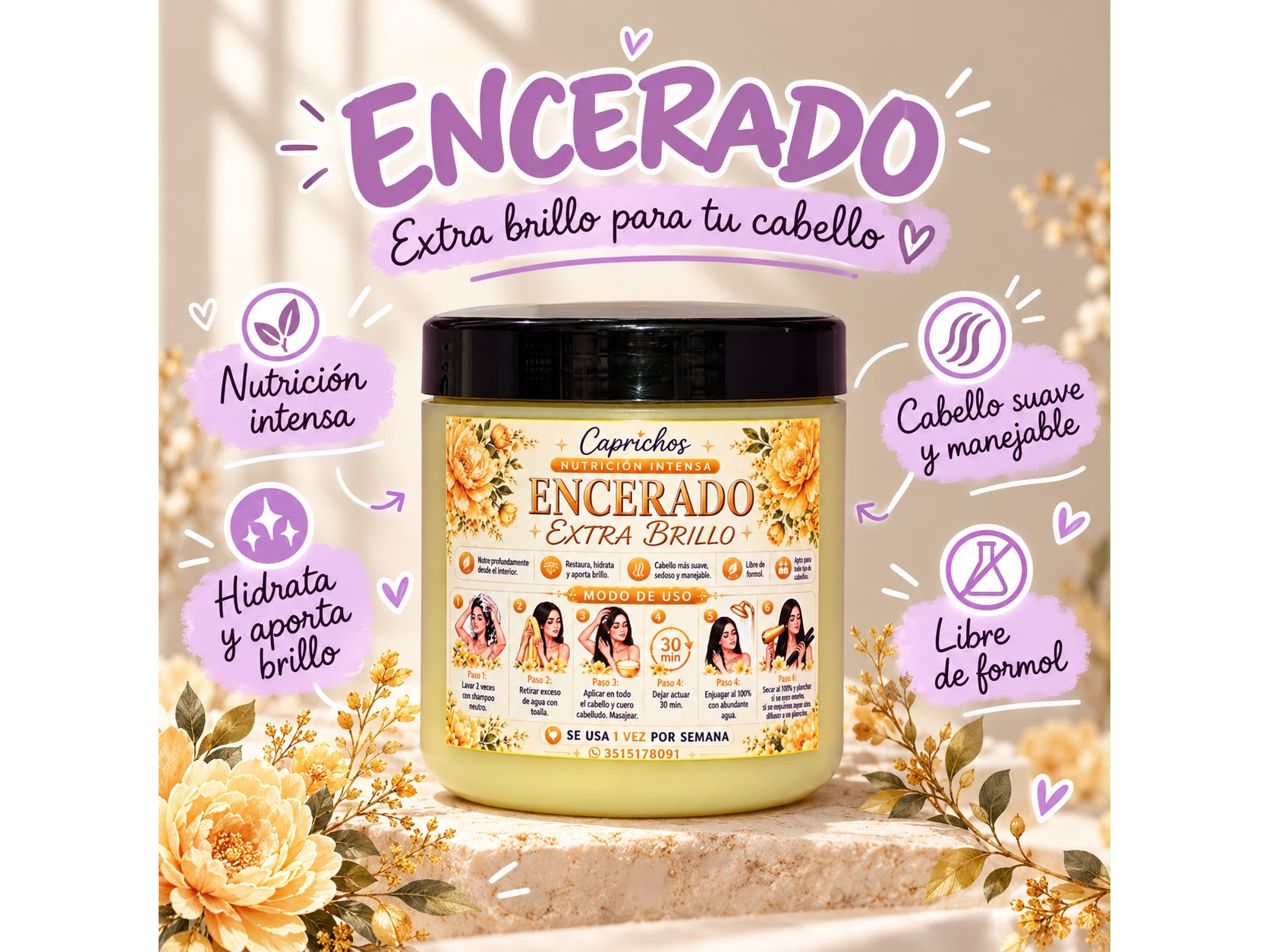 ENCERADO EXTRA BRILLO🤩