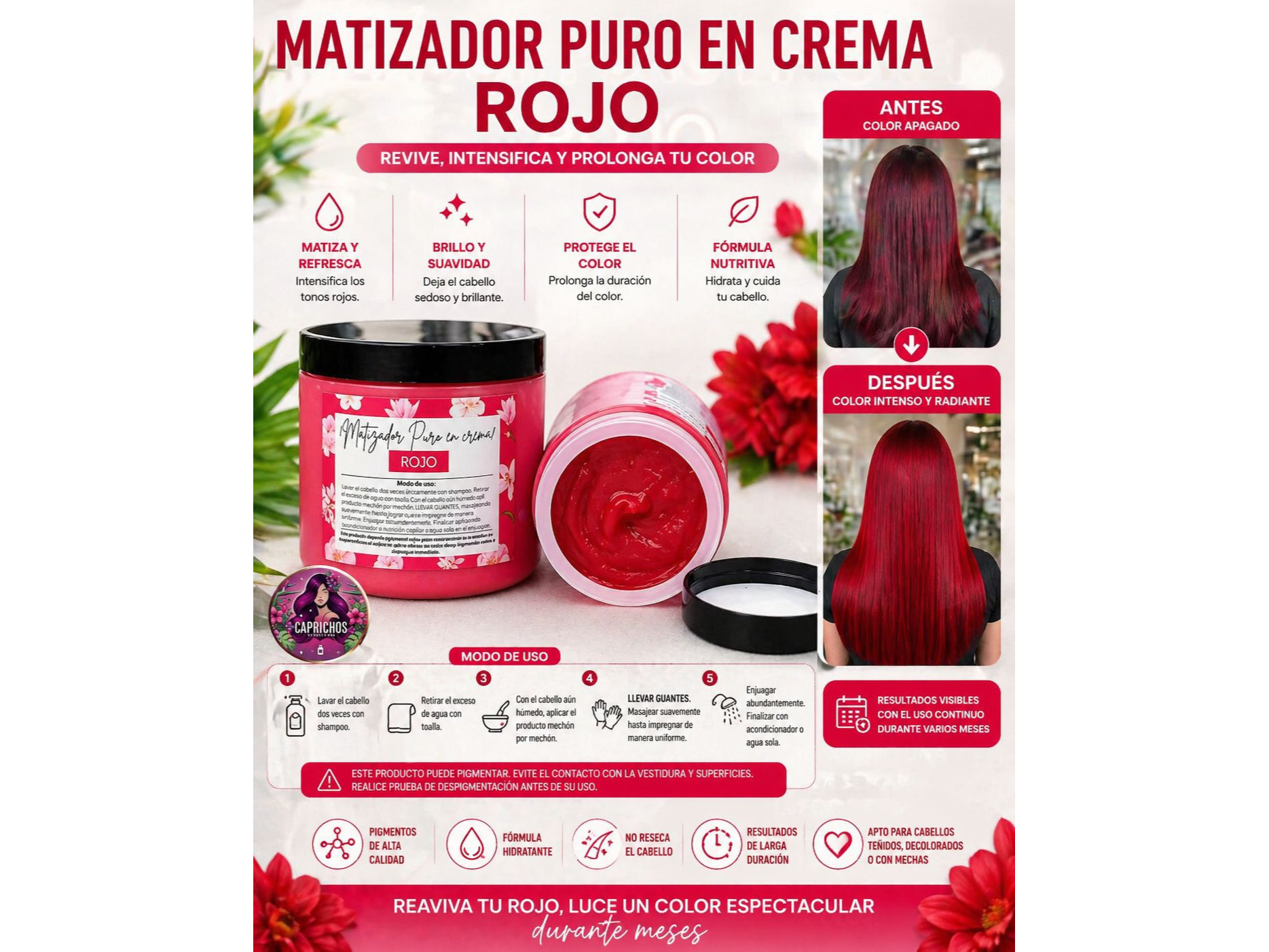 Matizador rojo puro❤️
