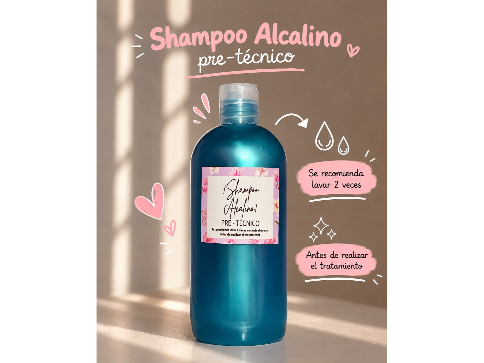 SHAMPOO ALCALINO ABRE CUTICULA