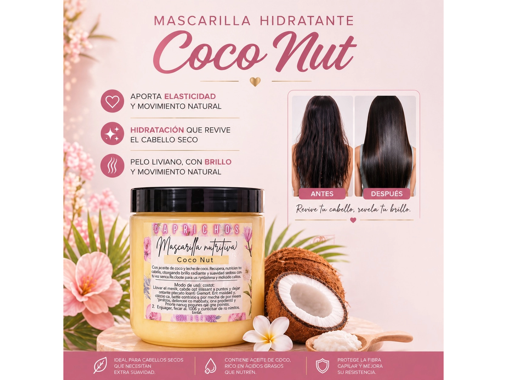 🥥✨ Mascarilla Coconut (Coco) por mayor✨