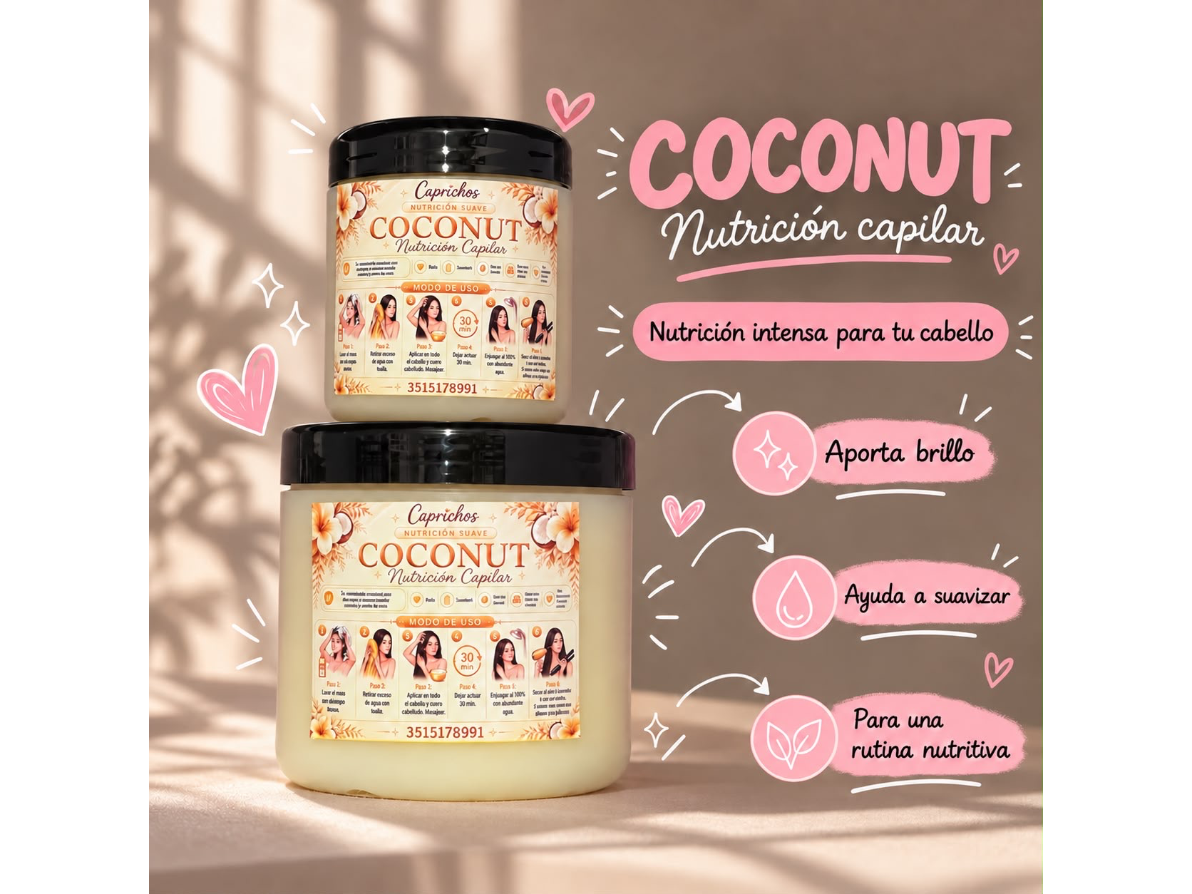 Mascarilla Coconut (Coco) 🥥🩷