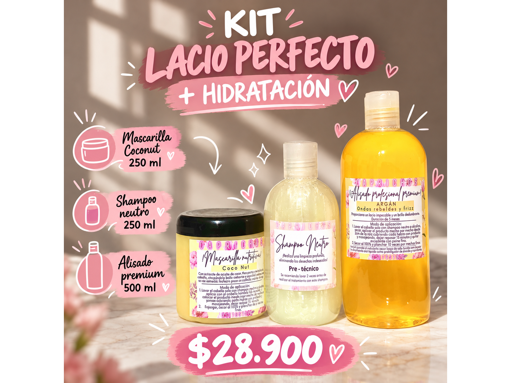 Kit lacio perfecto 12🤍