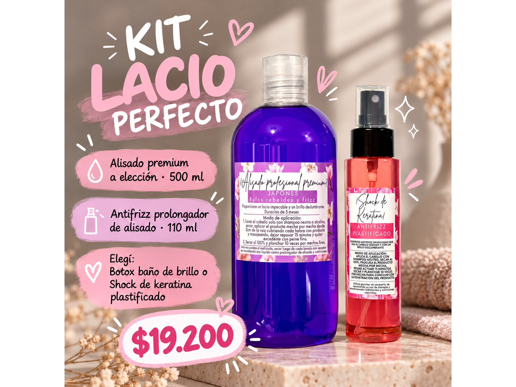 Kit lacio perfecto 18🤍