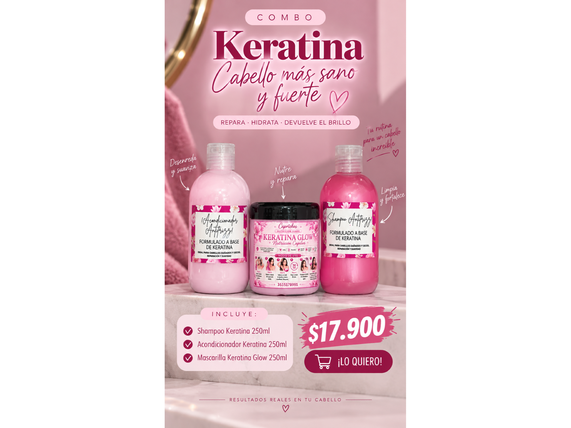 COMBO KERATINA GLOW🩷