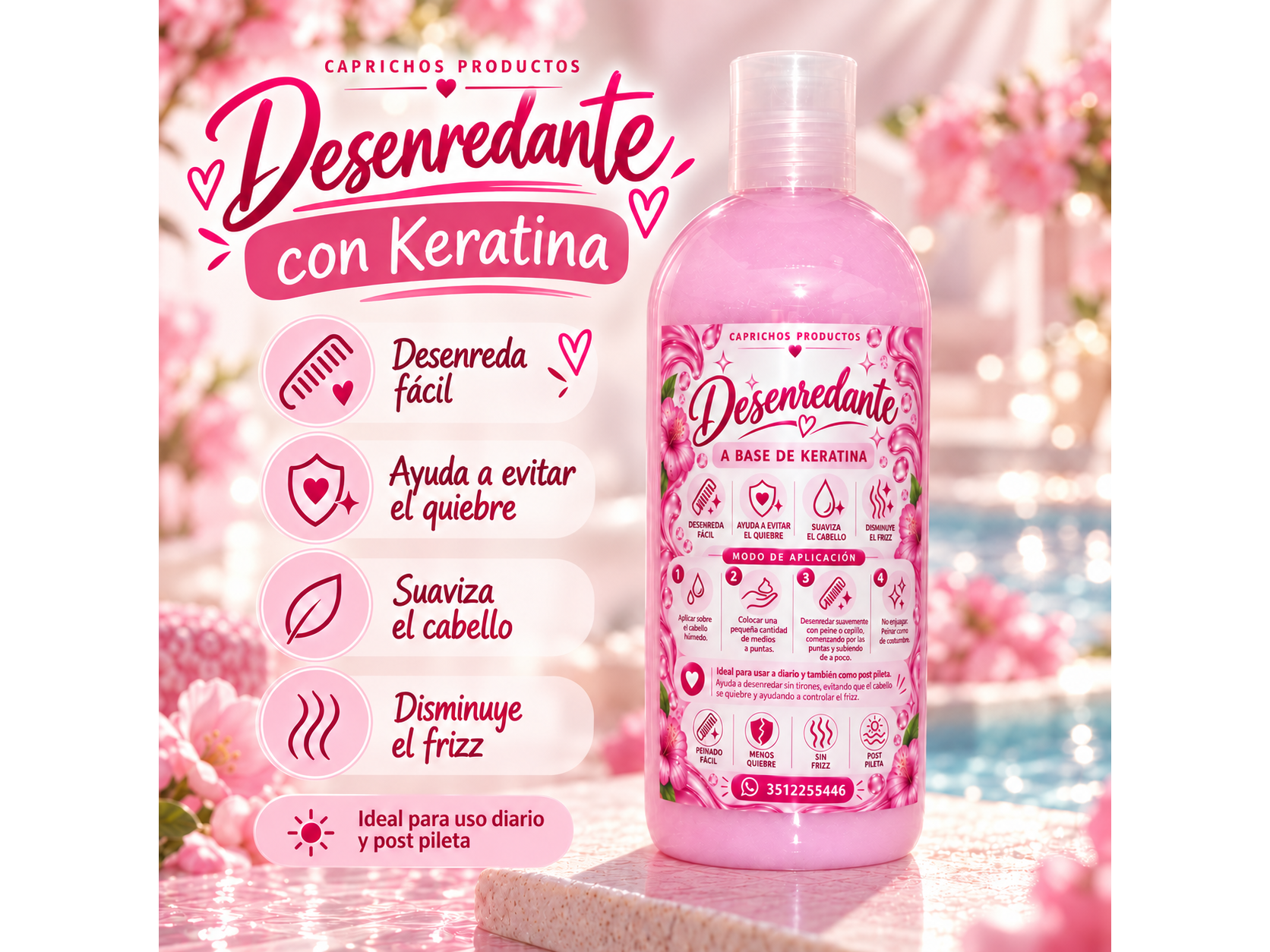 Desenredante de keratina