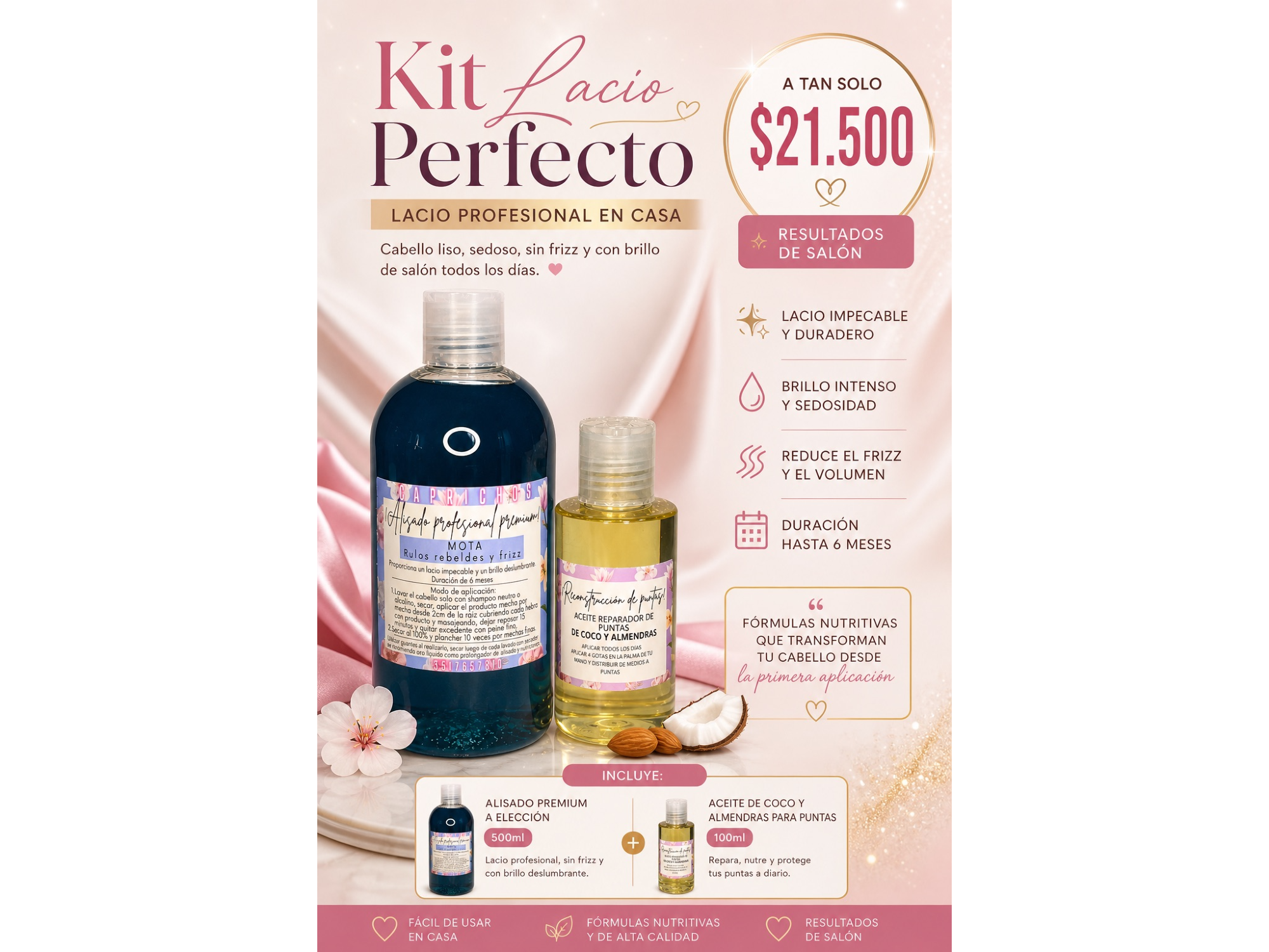 Kit lacio perfecto 15🤍