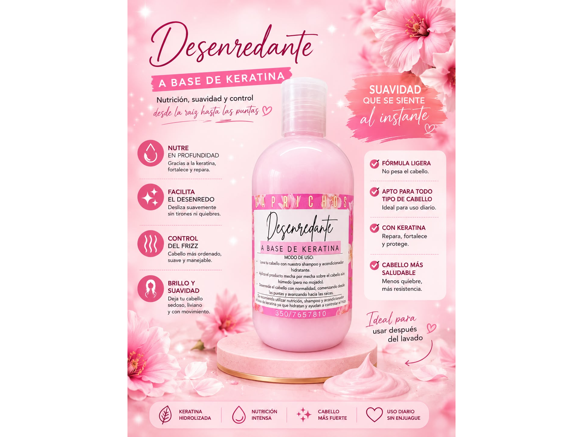 Desenredante de keratina