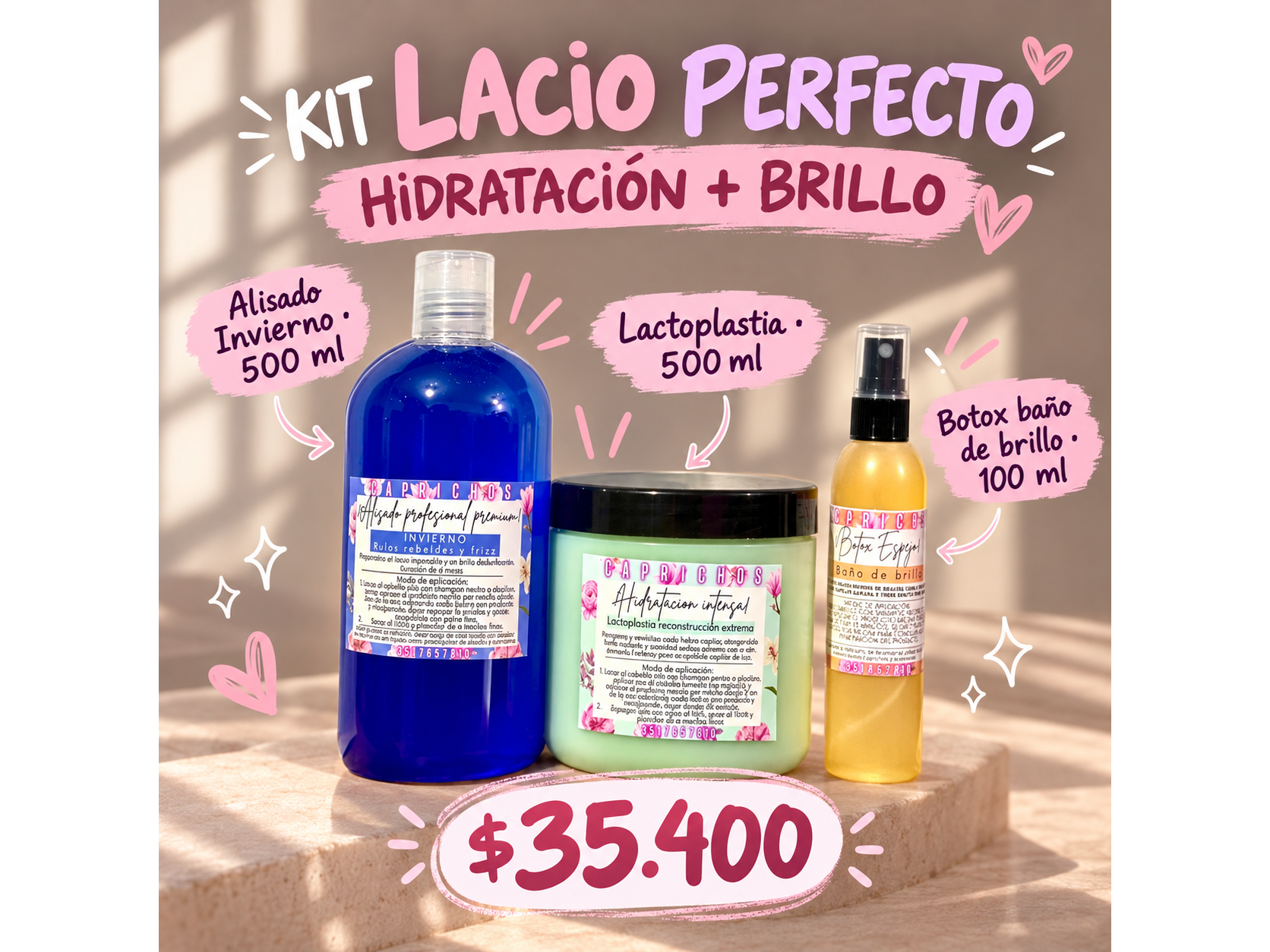 Kit lacio perfecto 16🤍