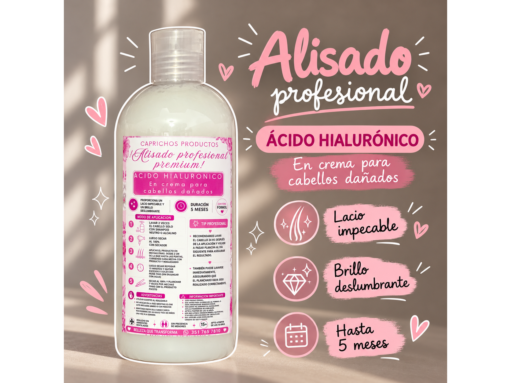Alisado premium acido hialuronico