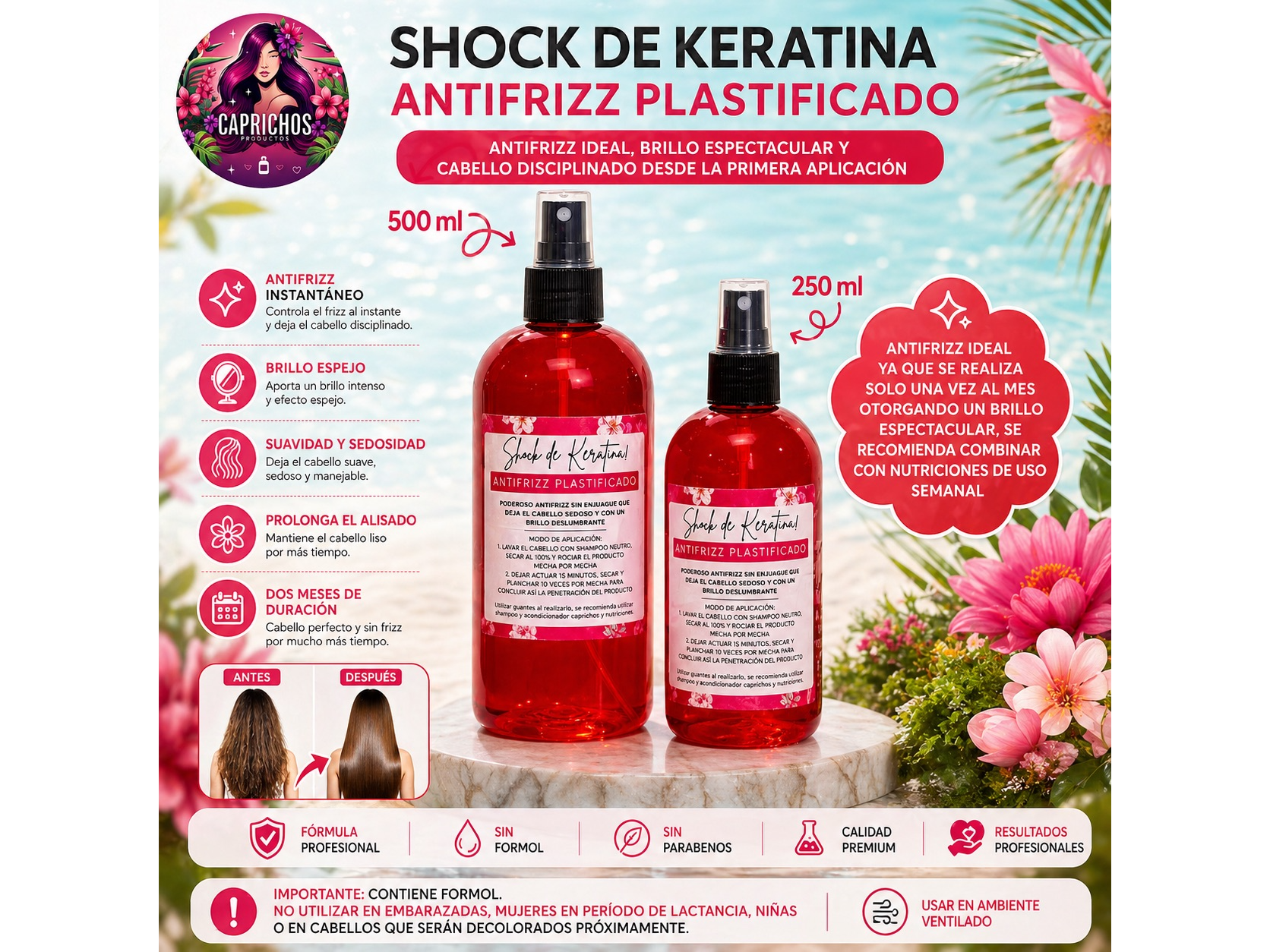 SHOCK DE KERATINA ANTIFRIZZ❤️