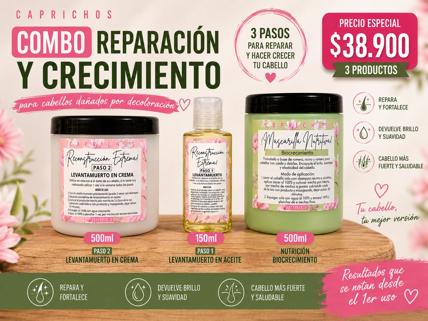 💗✨ COMBO REPARACIÓN + CRECIMIENTO ✨💗