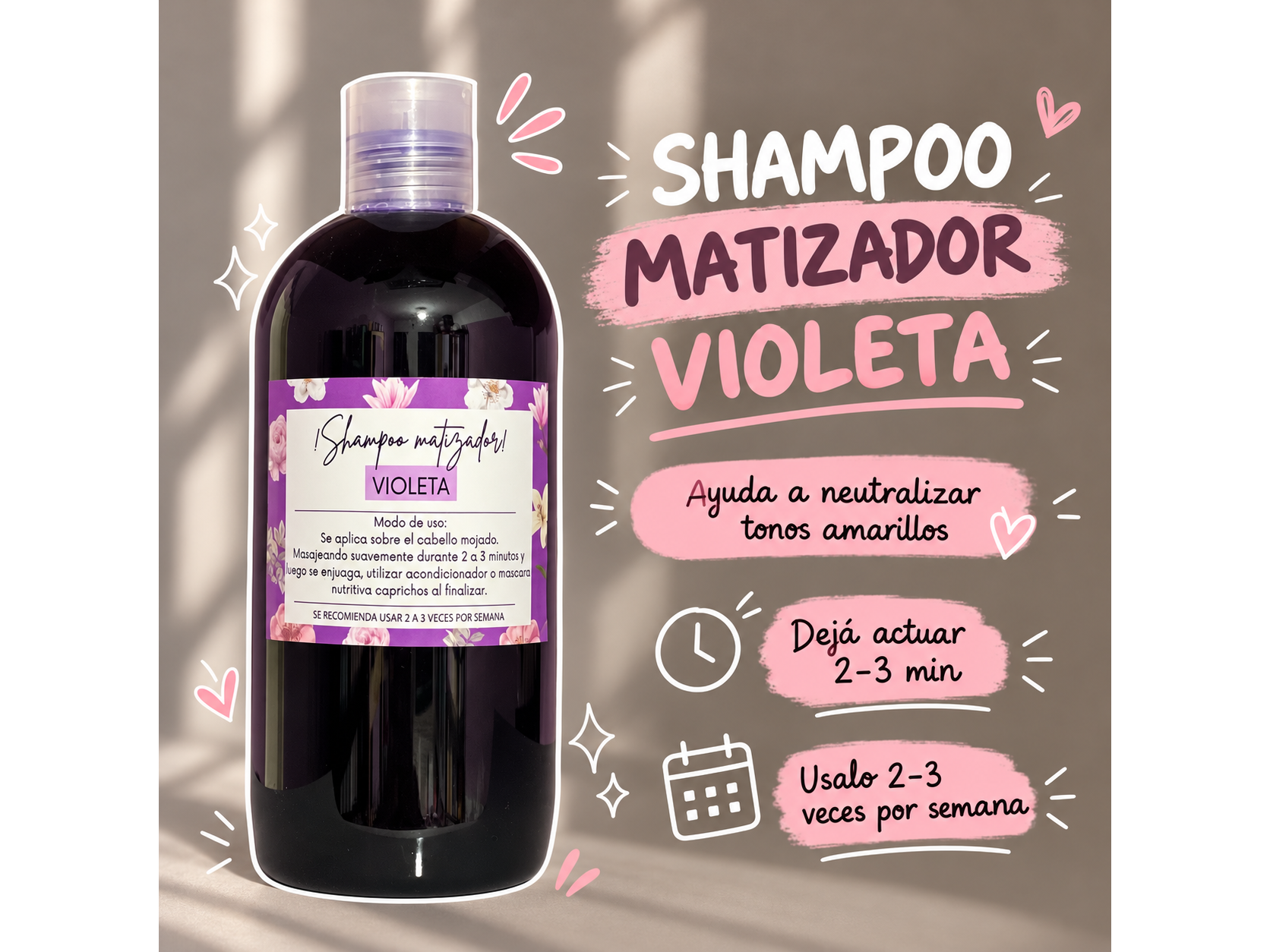 Shampoo matizador violeta