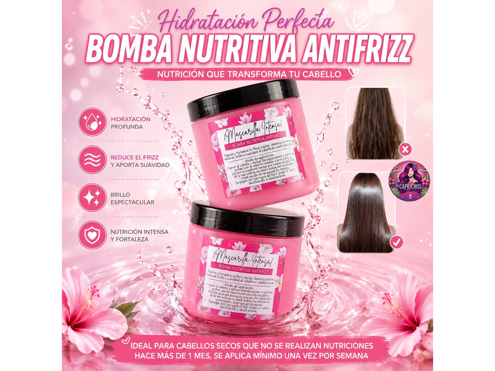 ✨ Nutrición Bomba Nutritiva Antifrizz  por mayor✨