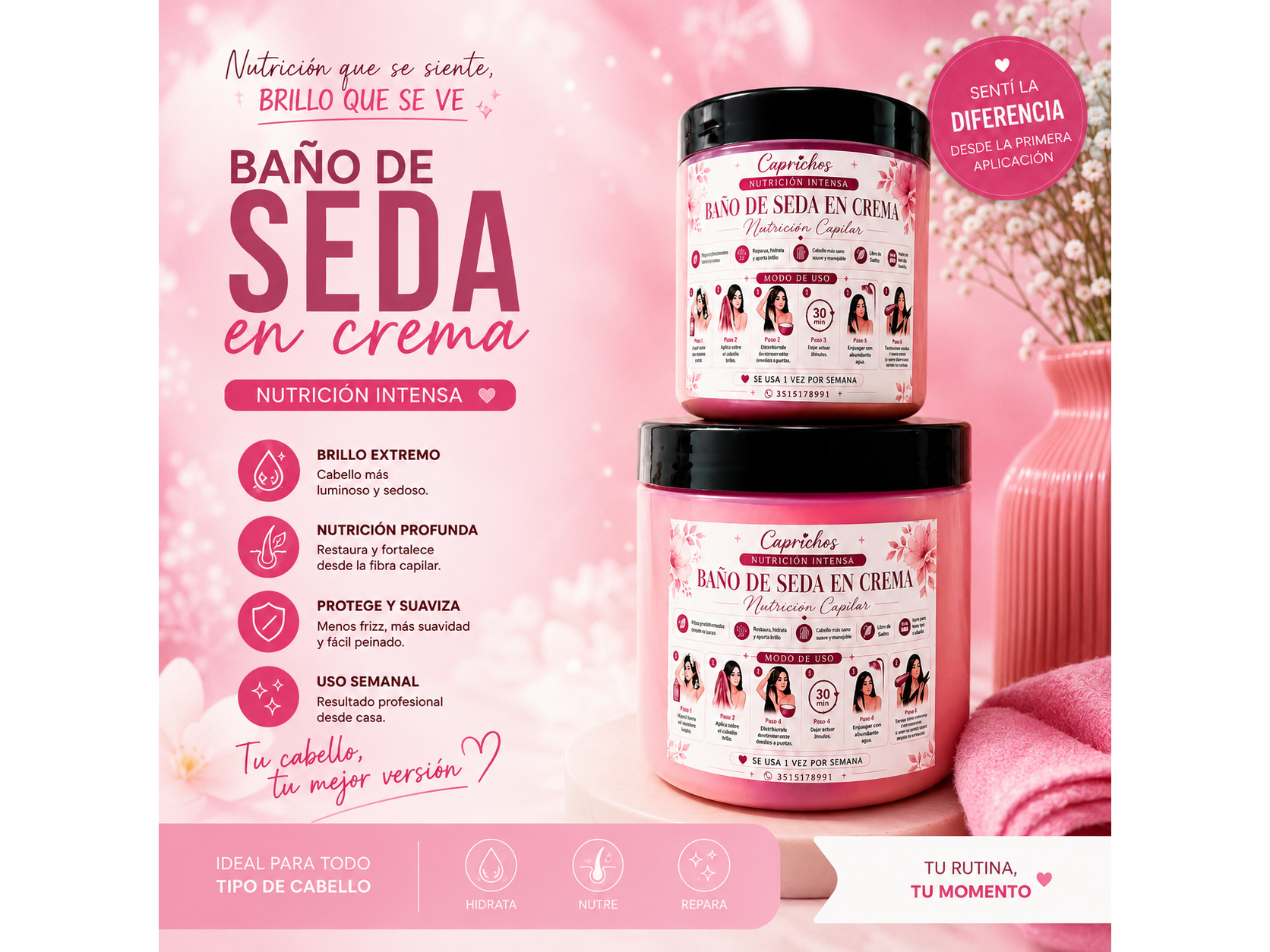 ✨ Nutrición Baño de Seda en Crema ✨