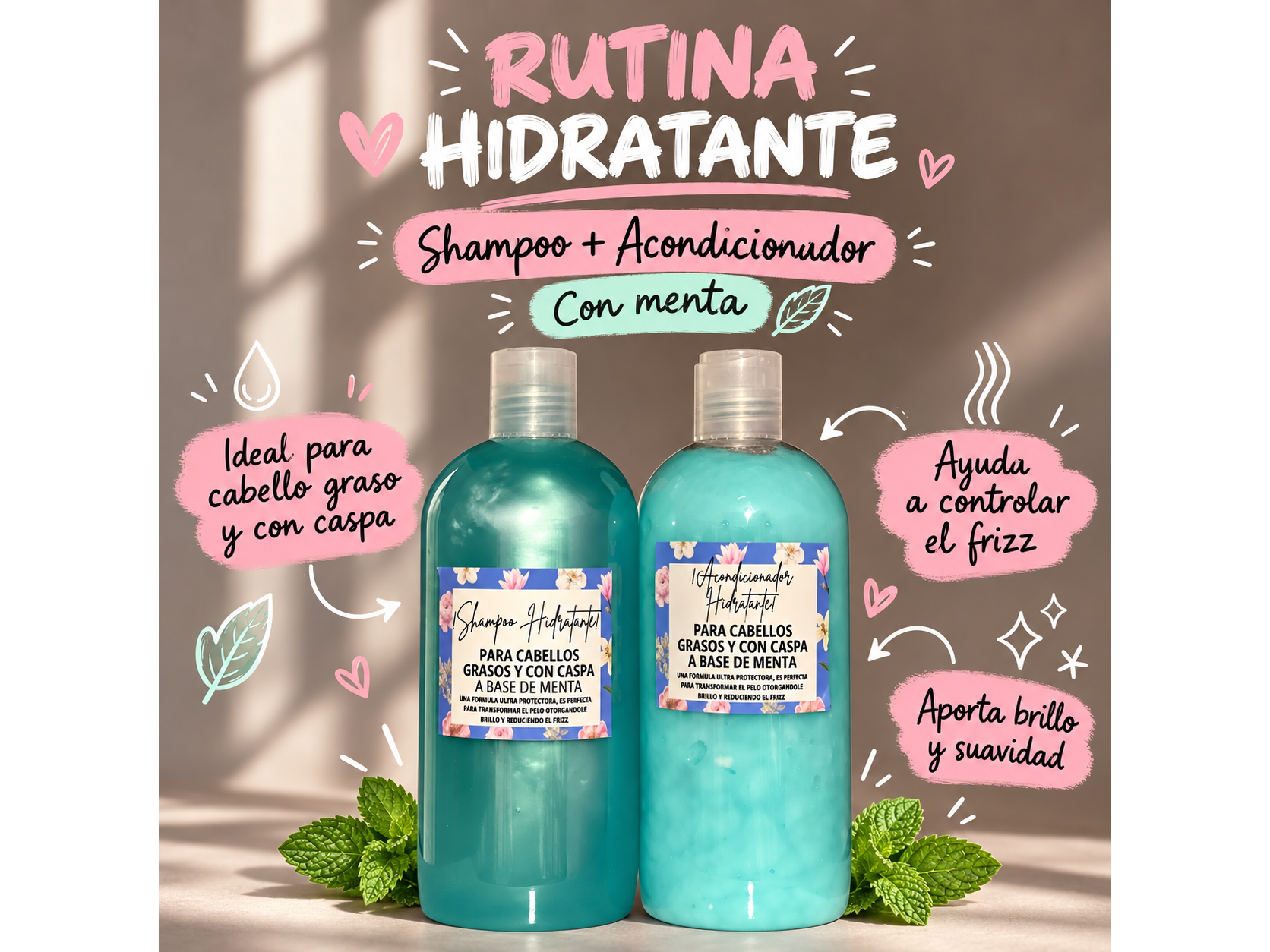 KIT ANTI CASPA Y CABELLOS GRASOS 🩷