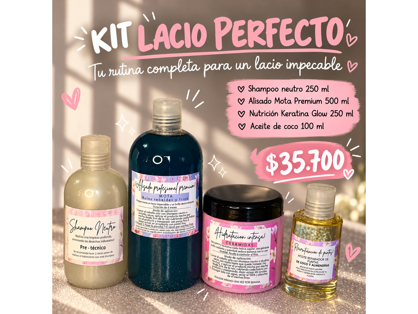 Kit lacio perfecto 4🤍