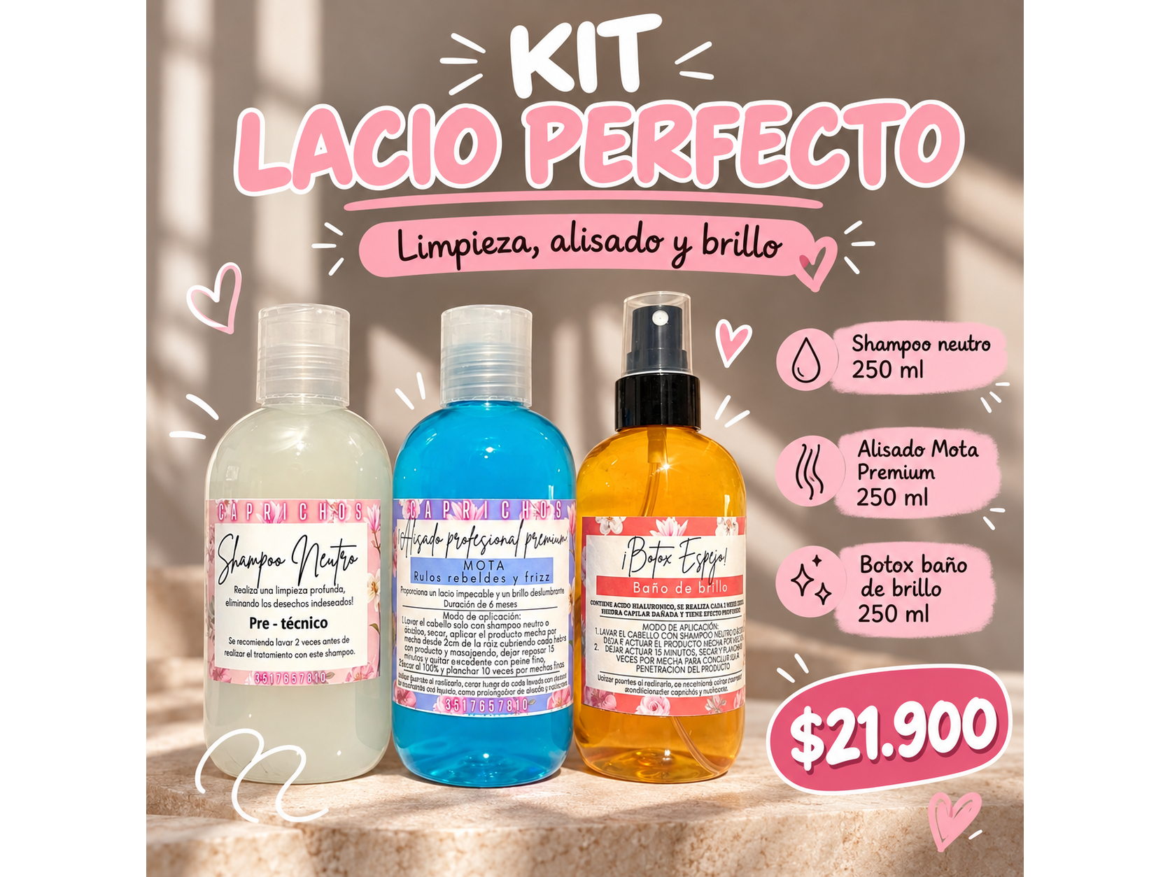 Kit lacio perfecto 5🤍