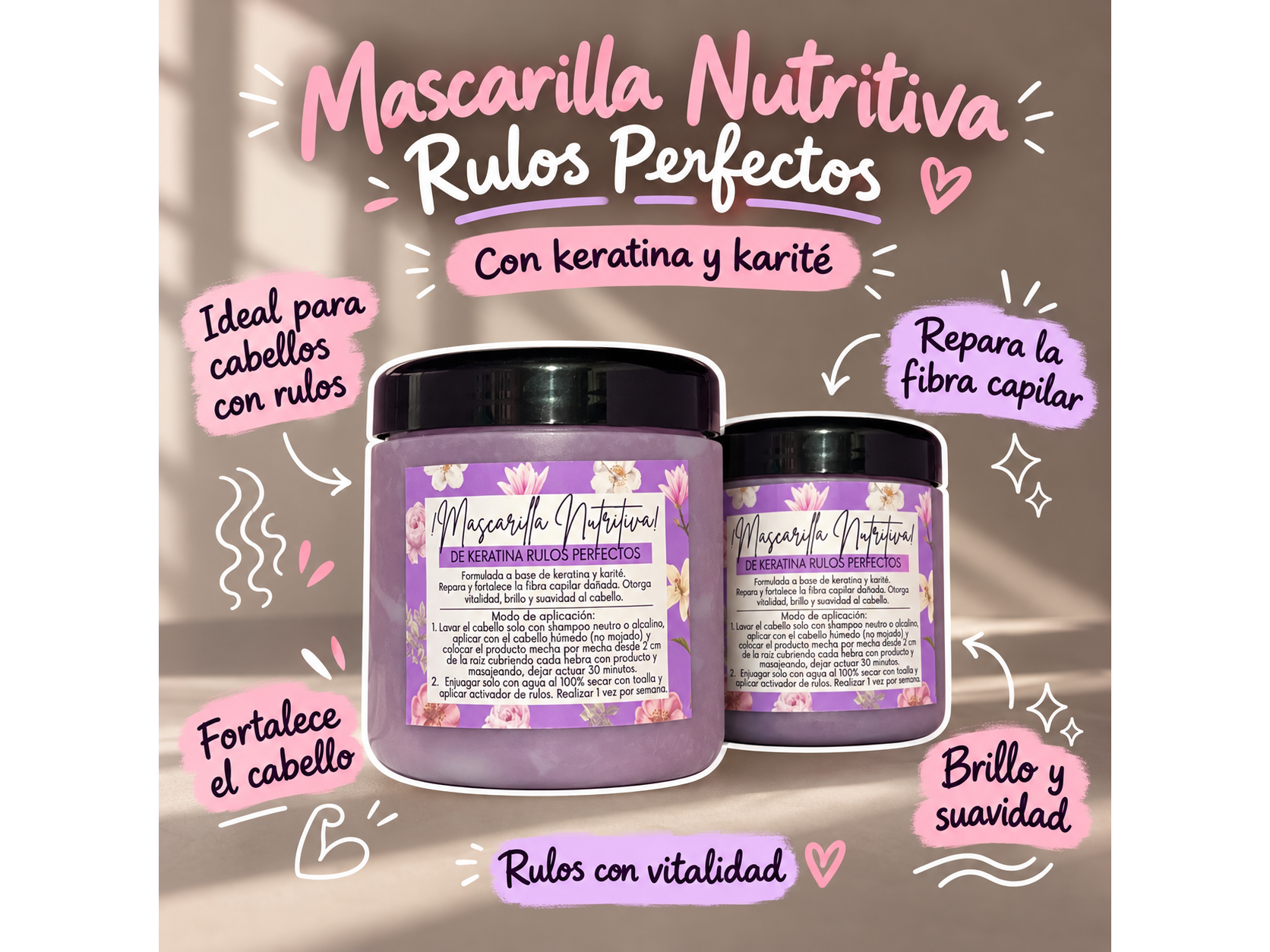 Mascarilla Nutritiva Rulos Perfectos  por mayor💗