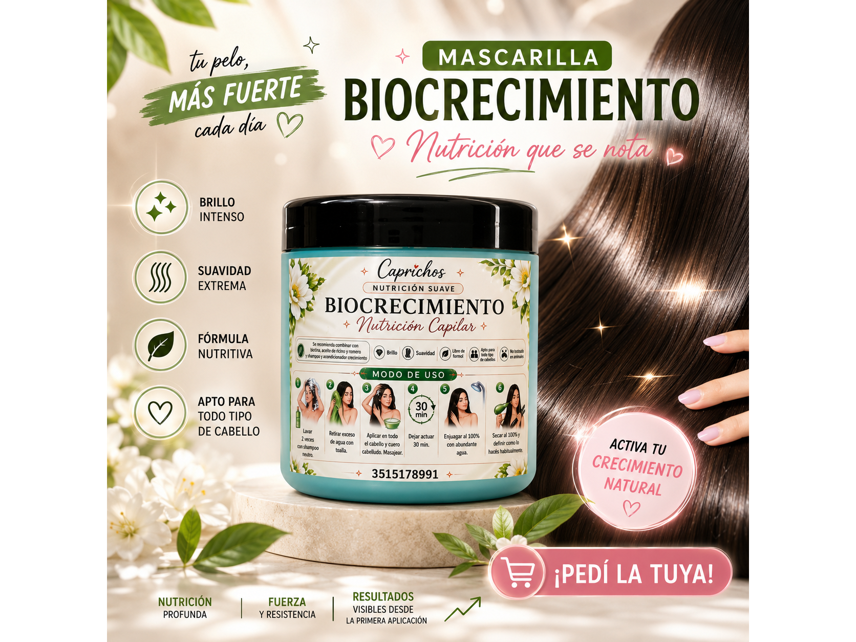 MASCARILLA NUTRITIVA BIOCRECIMIENTO