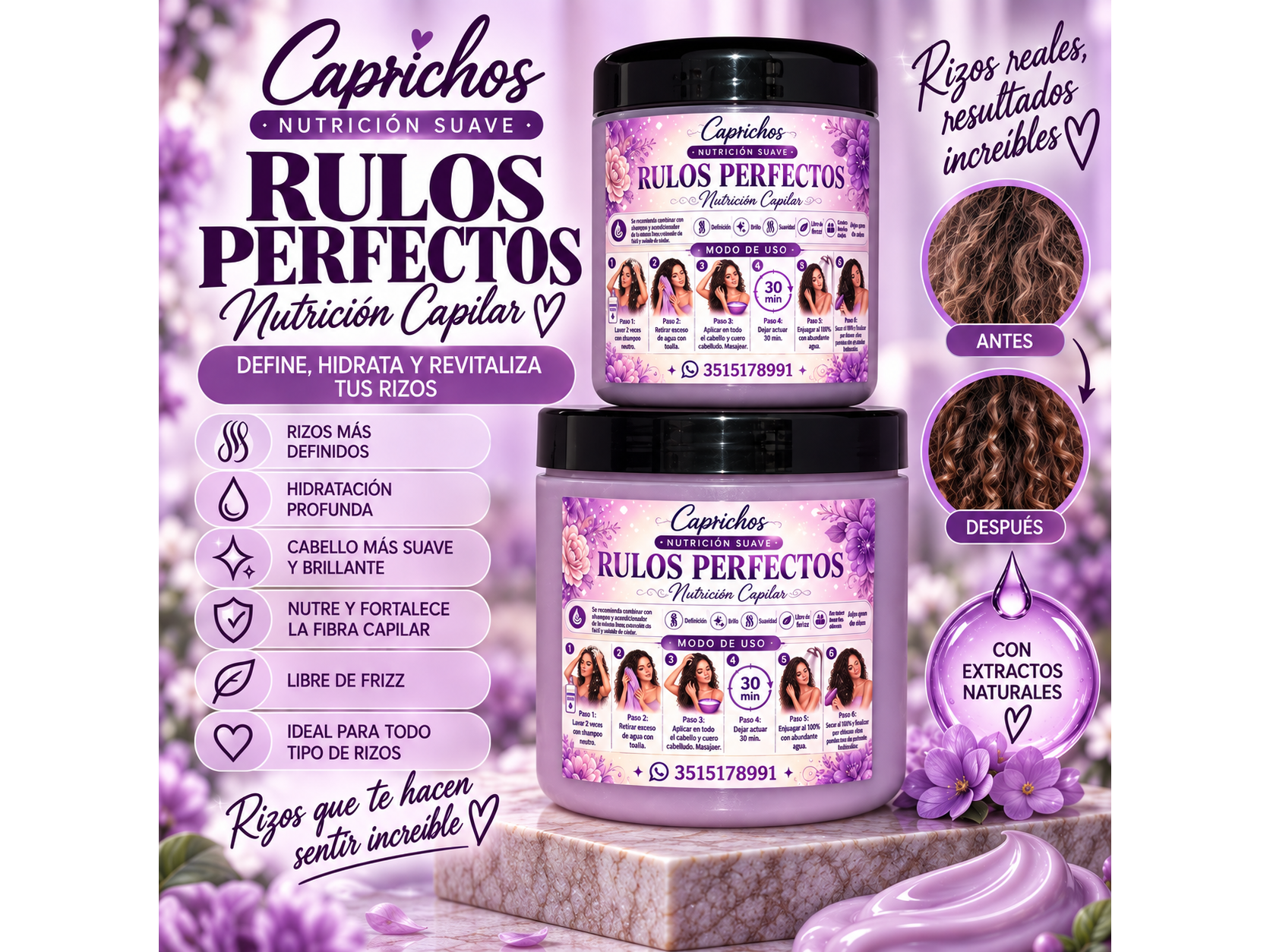Nutrición rulos perfectos