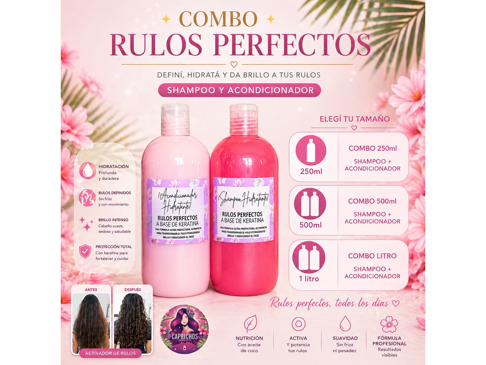 Shampoo + Acondicionador rulos perfectos