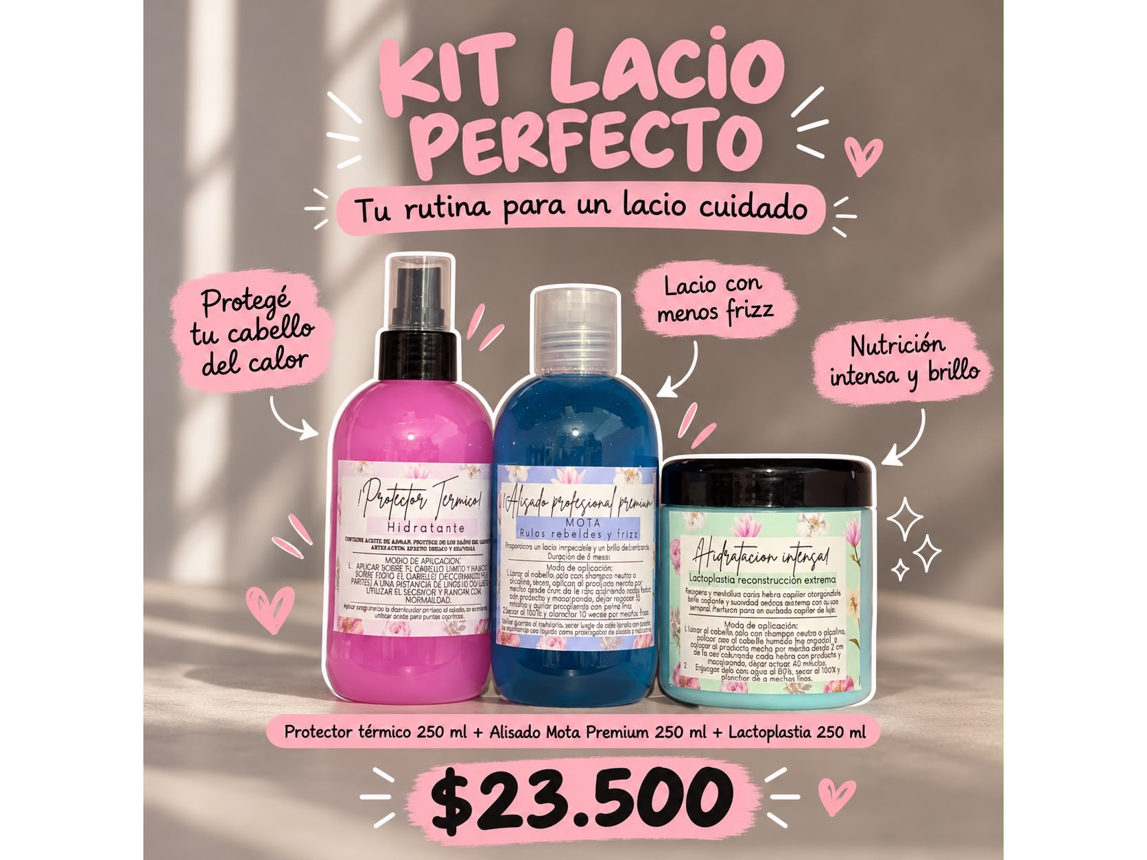 Kit lacio perfecto 14🤍