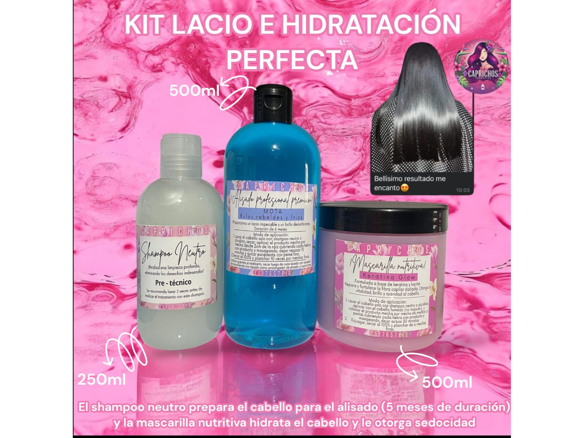 Kit lacio perfecto 10🤍