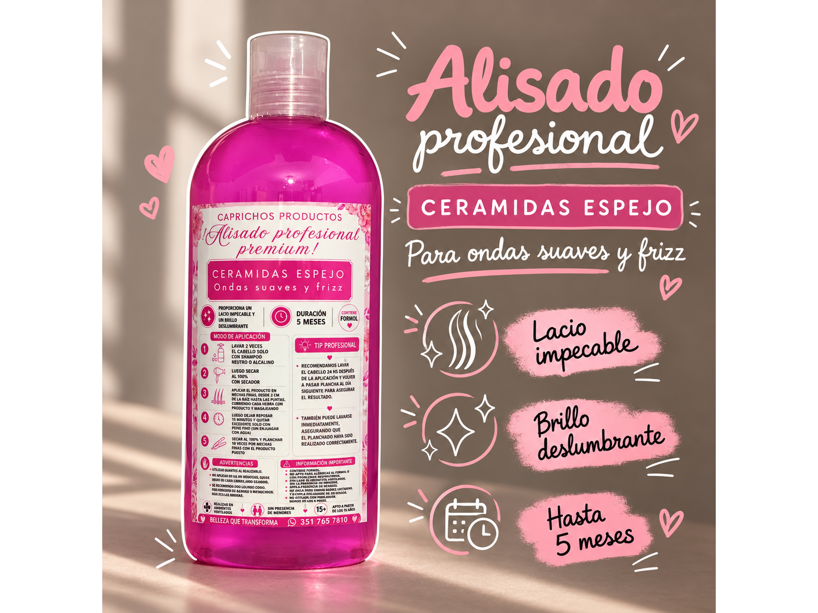 Alisado premium Ceramidas