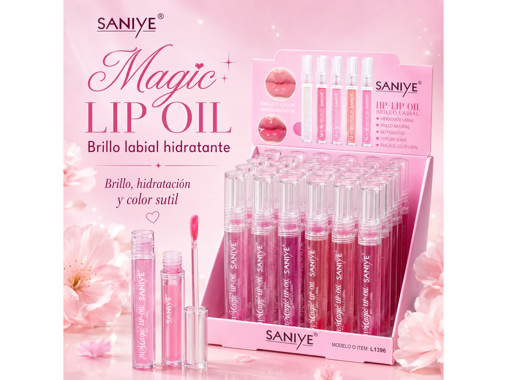 magic lip oil brillo labial hidratante por mayor