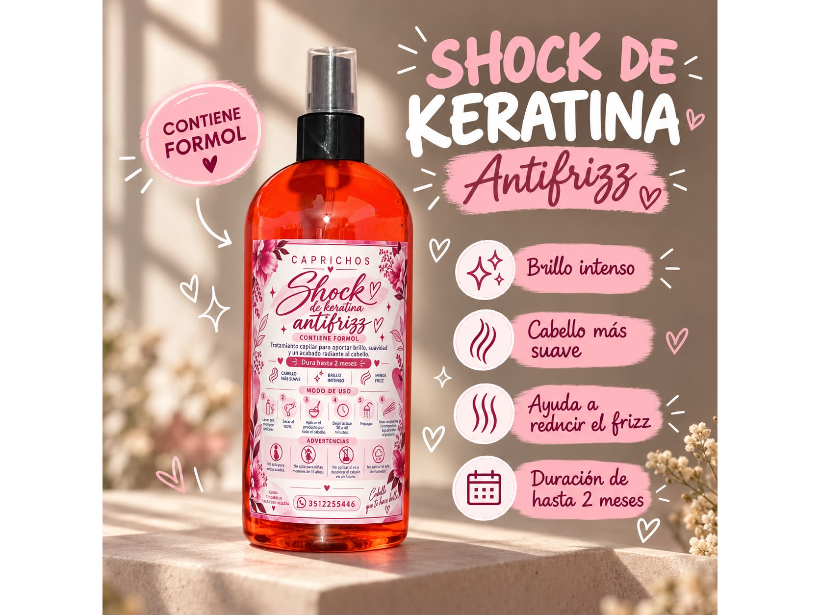 SHOCK DE KERATINA ANTIFRIZZ❤️