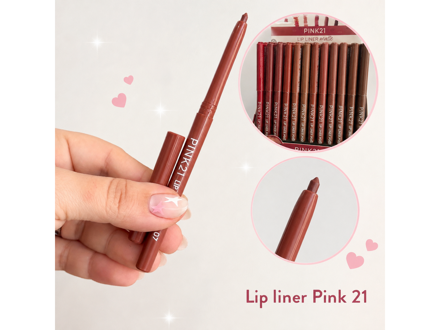 Lip liner delineador de labios Pink 21🩷